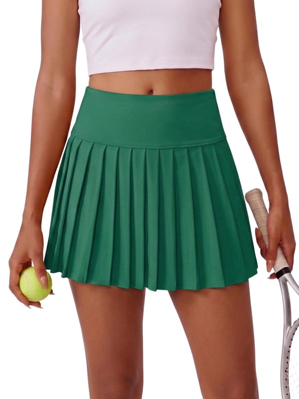 Weardear Summer Skirts for Women with Pockets Pleated High Waisted Quick Dry Breathable Sun-Protective Tennis Skirts