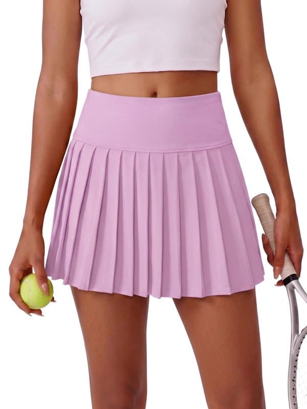 Weardear Summer Skirts for Women with Pockets Pleated High Waisted Quick Dry Breathable Sun-Protective Tennis Skirts