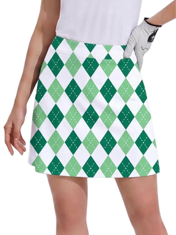 Weardear Womens Golf Skirts with Shorts High Waisted A-Line Comfortable Athletic Skirts with Pockets Workout
