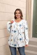 Crew Neck Tunics Blouses