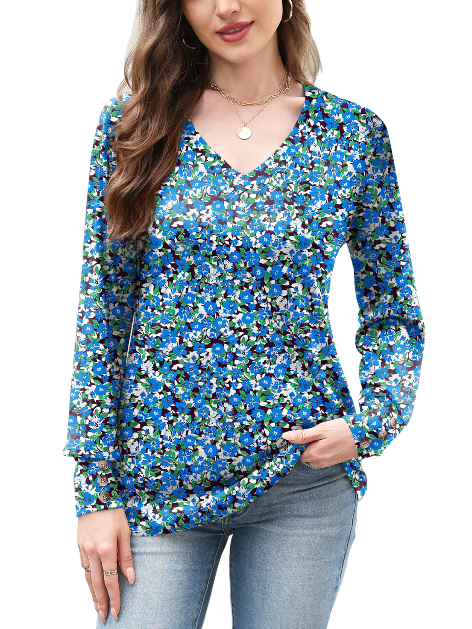 Tops,Long Sleeve Blouse