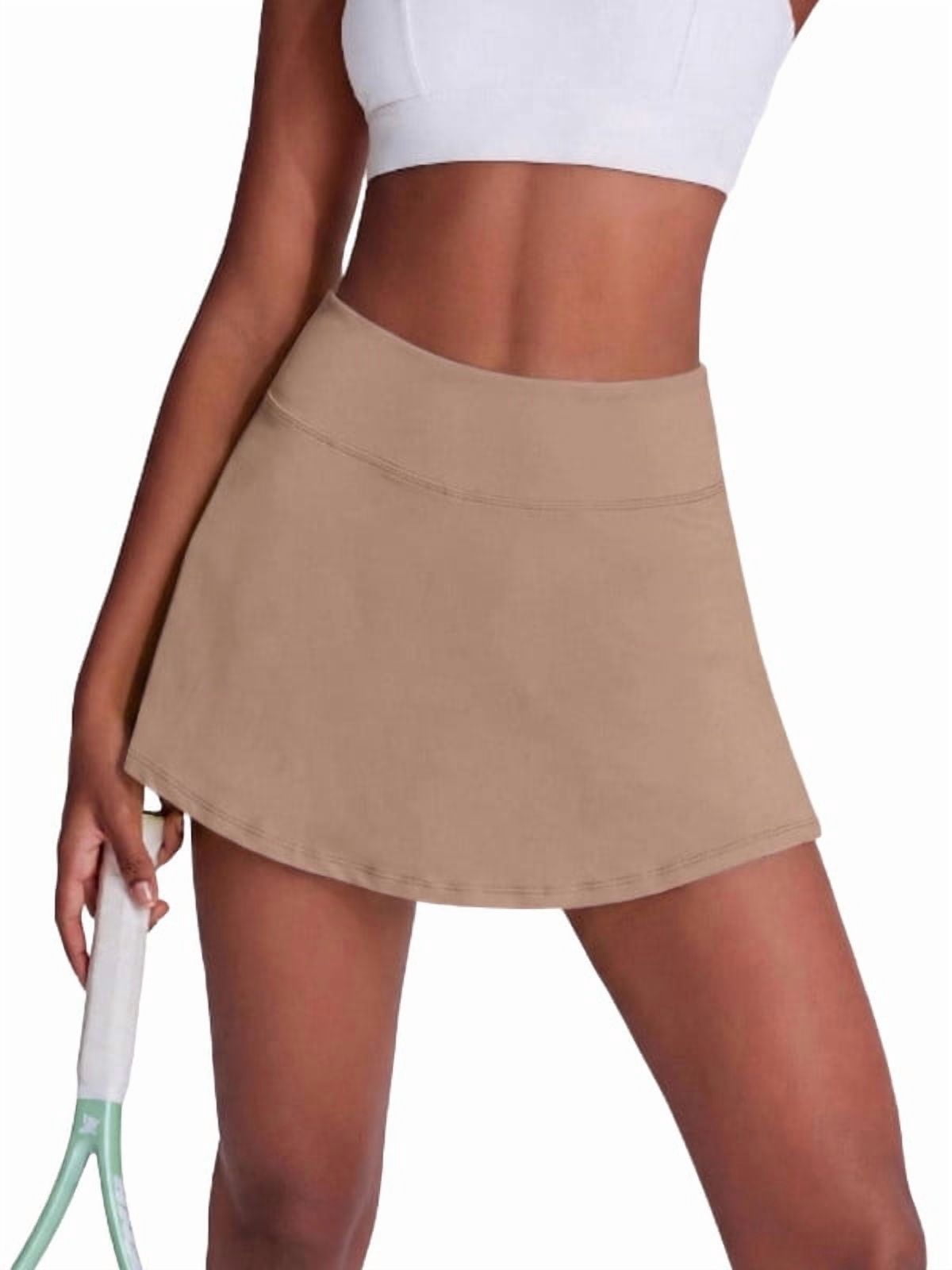 Weardear Tennis Skirts for Women with Shorts Golf Running Summer High Waisted A-Line Athletic Skort with Pockets